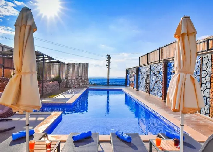 Cavdir 2 Bedroom Secluded With Private Pool Hot Tub Kalkan
