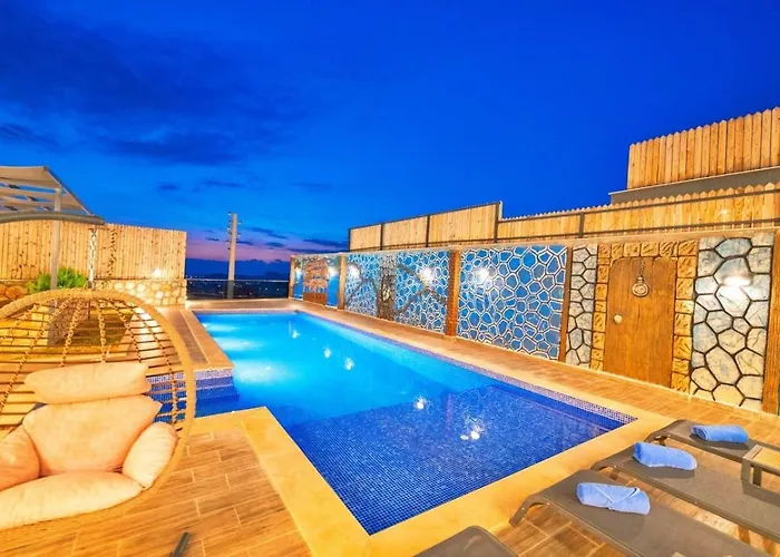 Vila Cavdir 2 Bedroom Secluded With Private Pool Hot Tub Kalkan