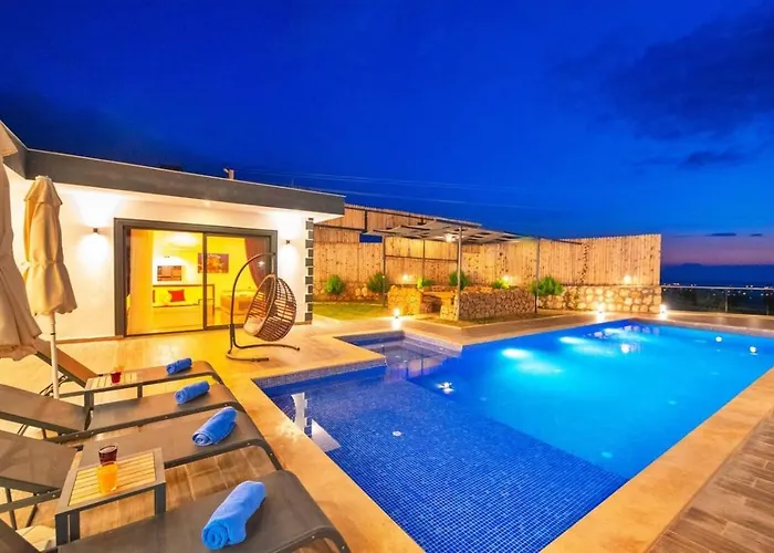 Cavdir 2 Bedroom Secluded With Private Pool Hot Tub Vila Kalkan