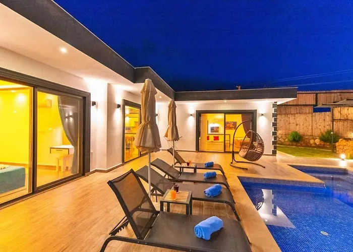 Vila Cavdir 2 Bedroom Secluded With Private Pool Hot Tub Kalkan